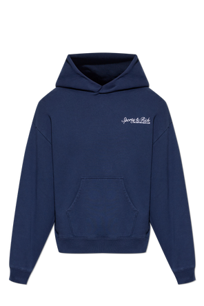 Dsquared2 Navy Cotton Hoodie with Bold Front Print | Men's | Vitkac